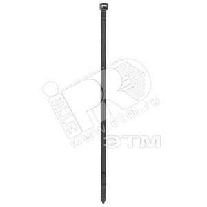 картинка Кабельные стяжки 200х3.6мм нейлон черные (100 шт) ABB от магазина Электротехника