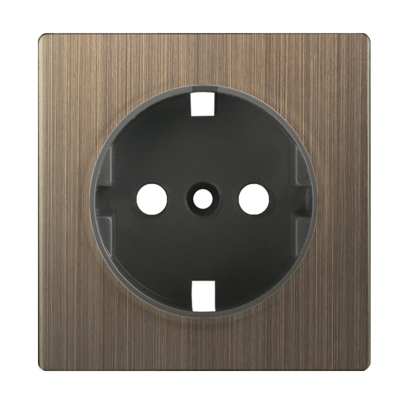 картинка Накладка розетки 2P+E бронзовый Werkel от магазина Электротехника