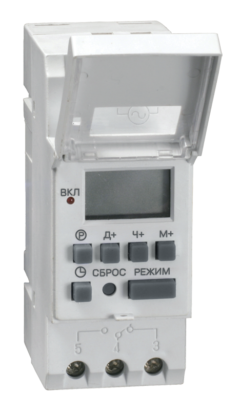 картинка Таймер ТЭ15 цифровой 16А 230В на DIN-рейку IEK от магазина Электротехника