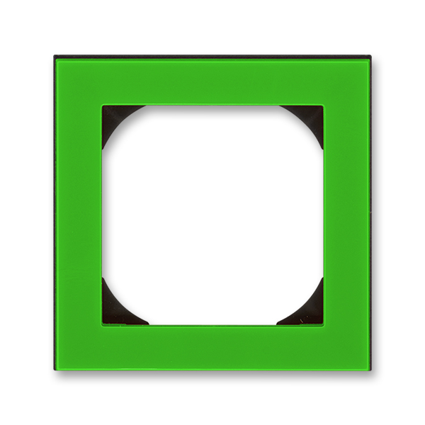 картинка Рамка 1-пост. 55х55 для механизмов BJE зелёный / дымчатый чёрный LEVIT от магазина Электротехника