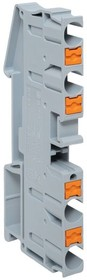 картинка Клеммная колодка пружинная 6 Push-in 4 вывода серая EKF от магазина Электротехника