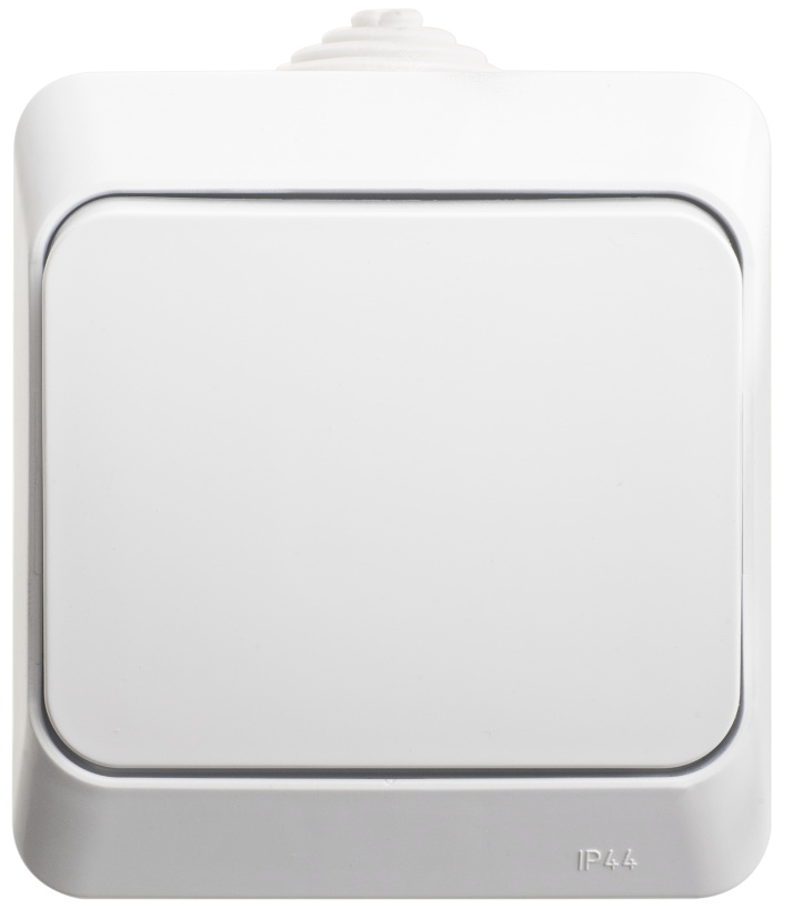 картинка Переключатель 1-кл. 10А ОУ IP44 белый ЭТЮД от магазина Электротехника