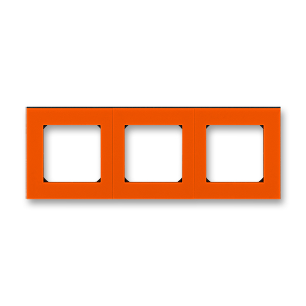 картинка Рамка 3-пост. оранжевый/дымчатый чёрный LEVIT от магазина Электротехника