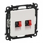 картинка Розетка 2-я аудио СУ механизм Белый Valena LIFE от магазина Электротехника