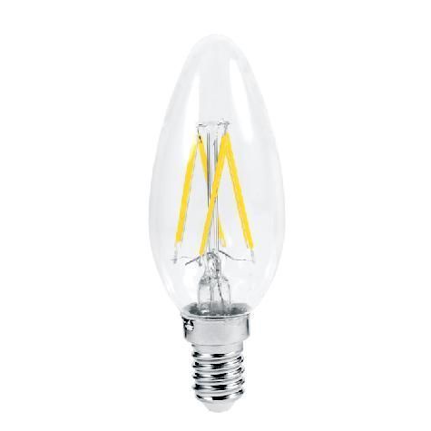 картинка Лампа LED  5Вт Е14 (450lm) 4000К 160-260В (филаментная) "свеча" ASD от магазина Электротехника