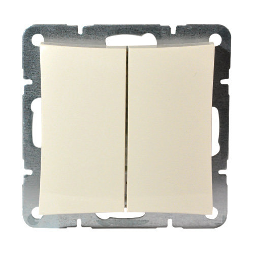 картинка Переключатель 2-кл. 10А СУ механизм бежевый Sedna !!! от магазина Электротехника