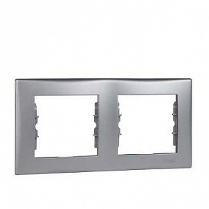 картинка Рамка 2- пост. алюминий Sedna от магазина Электротехника
