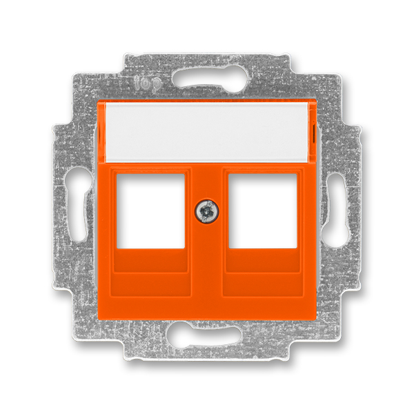 картинка Накладка с суппортом для информационных разъёмов оранжевый LEVIT от магазина Электротехника
