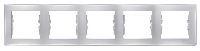 картинка Рамка 5- пост. алюминий Sedna от магазина Электротехника