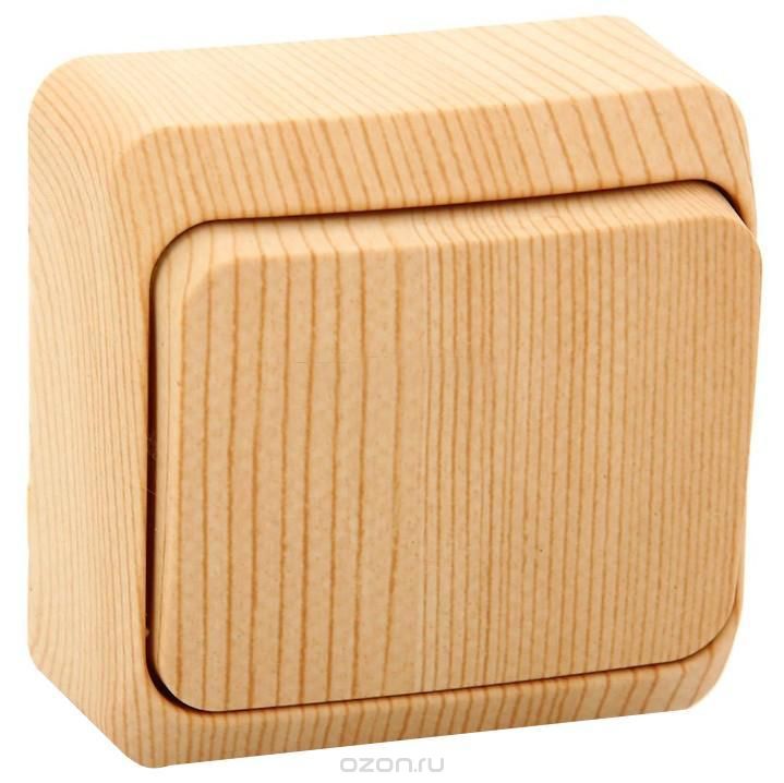 картинка Преключатель 1-кл. 10А ОУ в сборе Дача сосна ЭТЮД !!! от магазина Электротехника