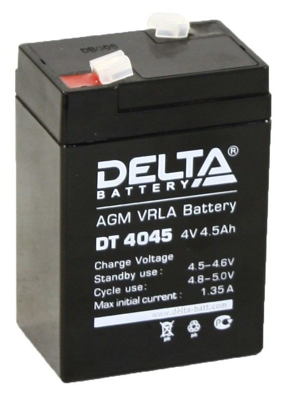 картинка Аккумулятор 4V 4,5Ah для прожекторов Delta от магазина Электротехника