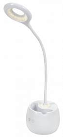 картинка Светильник настольный LED  5W 200Лм 4000К диммер карман белый 2023 ИЭК от магазина Электротехника