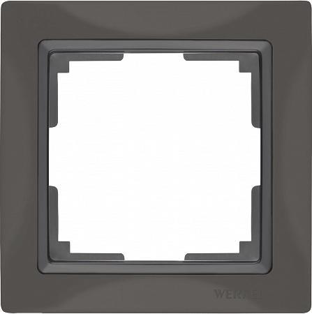 картинка Рамка 1-пост. серо-коричневая с серо-кор. вставкой Snabb basic от магазина Электротехника