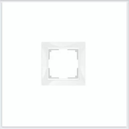 картинка Рамка 1-пост. белая с белой вставкой Snabb basic от магазина Электротехника