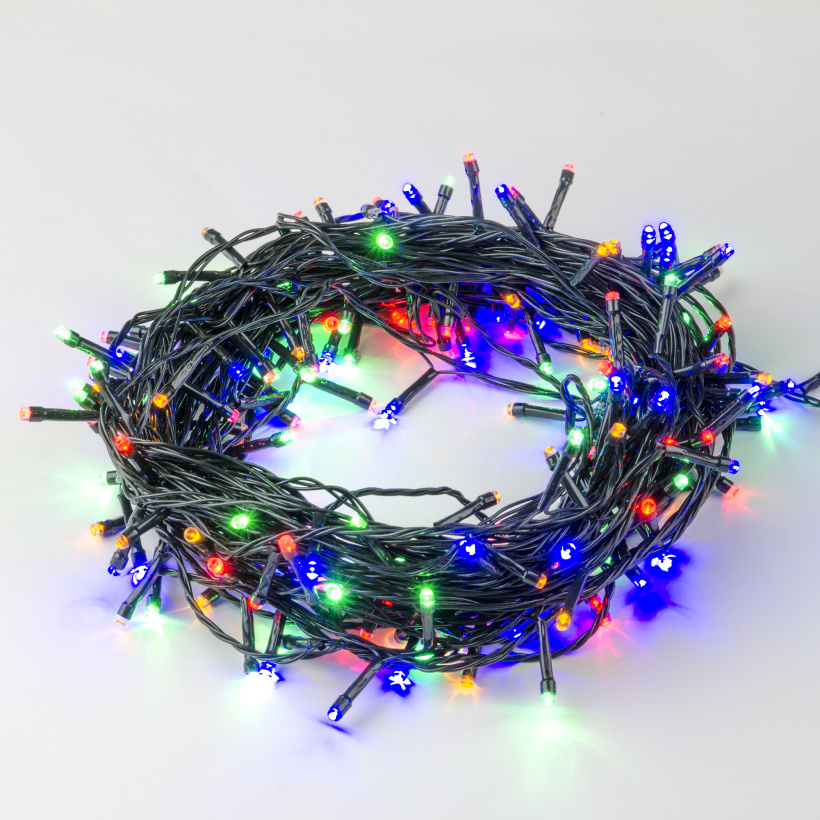 картинка Гирлянда 200LED 20м IP20 Разноцветный свет Провод зеленый Uniel !!! от магазина Электротехника
