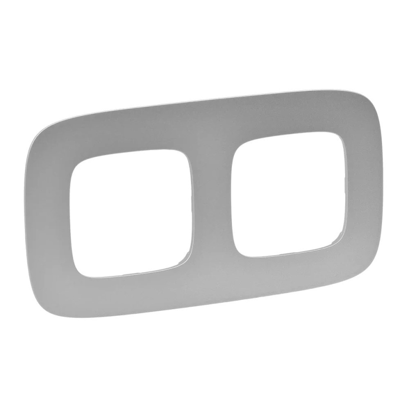 картинка Рамка 2-пост. универсальная Алюминий Valena ALLURE от магазина Электротехника