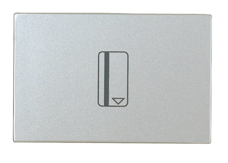 картинка Выключатель карточный 2 мод серебро Zenit ABB от магазина Электротехника