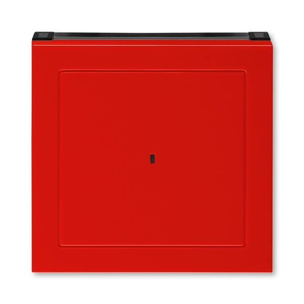 картинка Накладка выключателя карточного красный/дымчатый чёрный LEVIT от магазина Электротехника