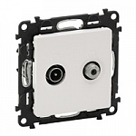 картинка Розетка TV-SAT "звезда"  механизм Белый Valena LIFE от магазина Электротехника