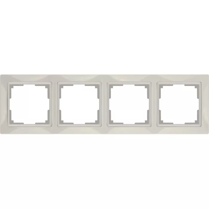 картинка Рамка 4-пост. слоновая кость Stark от магазина Электротехника