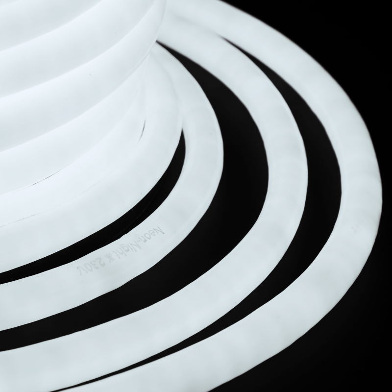 картинка Гибкий Неон LED 360 (круглый) - белый, бухта 50м от магазина Электротехника