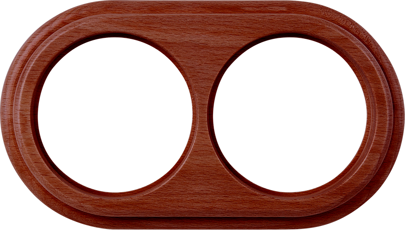 картинка Рамка 2-пост. итальянский орех Ретро Werkel от магазина Электротехника