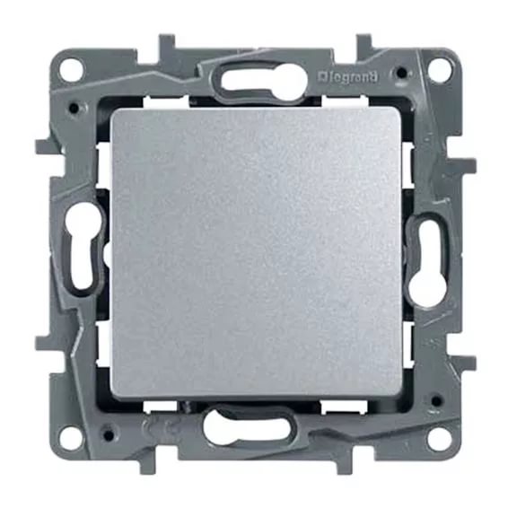 картинка Переключатель 1-кл. 10А СУ механизм алюминий Etika от магазина Электротехника