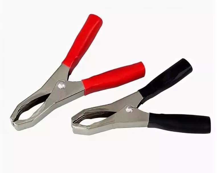 картинка Зажим "крокодил" АВТО  98мм, 50А, черный REXANT !!! от магазина Электротехника