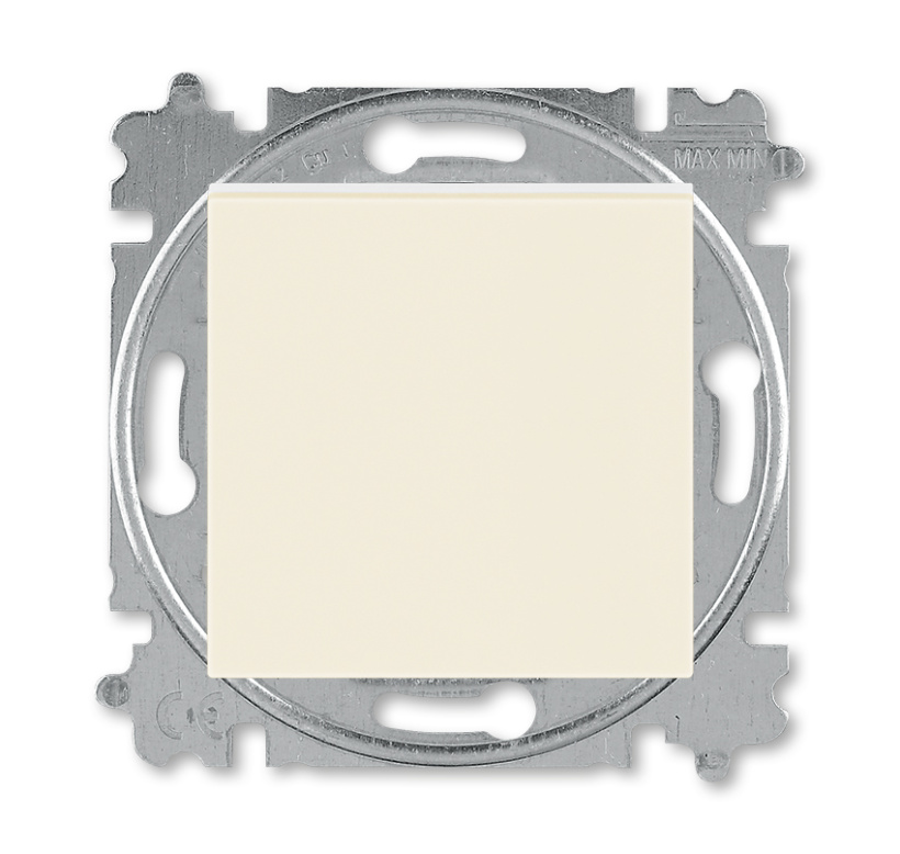 картинка Переключатель кнопочный 1-кл. слоновая кость / белый LEVIT от магазина Электротехника