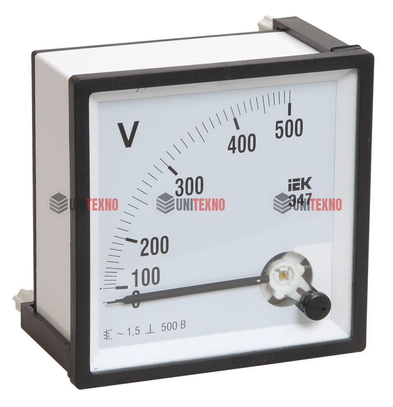 картинка Вольтметр Э47 100В кл. точн. 1,5 96х96мм IEK от магазина Электротехника