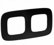картинка Рамка 2-пост. универсальная Матовый черный Valena ALLURE от магазина Электротехника