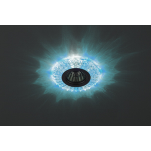 картинка Светильник MR-16 GU5.3  50Вт с подсветкой12V/220V прозр. голубой+белый ЭРА !!! от магазина Электротехника