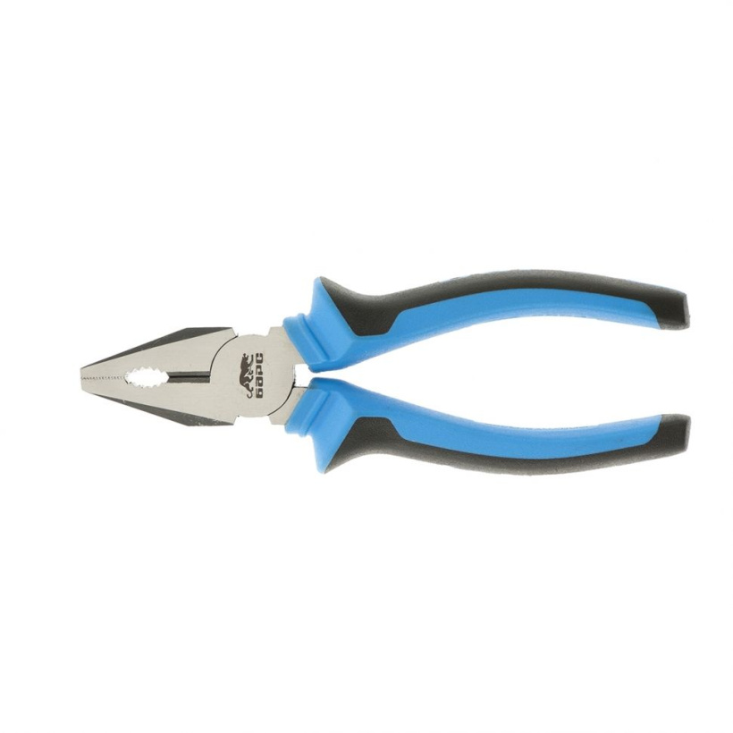 картинка Пассатижи 160мм комбинированные хром-ванадий двухкомпонент. рукоятки БАРС от магазина Электротехника