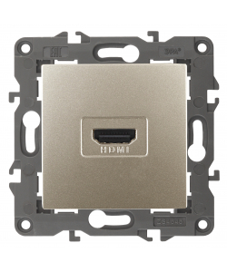 картинка Розетка HDMI шампань Elegance Эра от магазина Электротехника