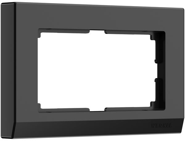 картинка Рамка для двойной розетки черный Stark от магазина Электротехника