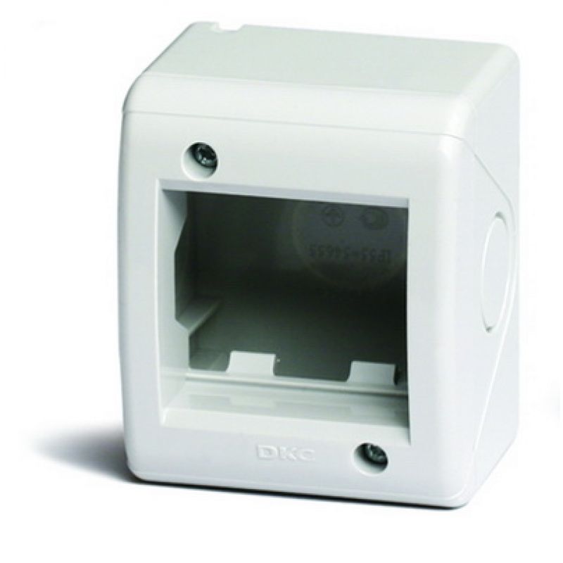 картинка Коробка установочная настенная 2 мод.  IP40 для изделий серии "Viva" ДКС от магазина Электротехника