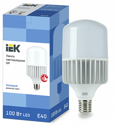 картинка Лампа LED 100Вт E40 (9000lm) 6500K IEK от магазина Электротехника