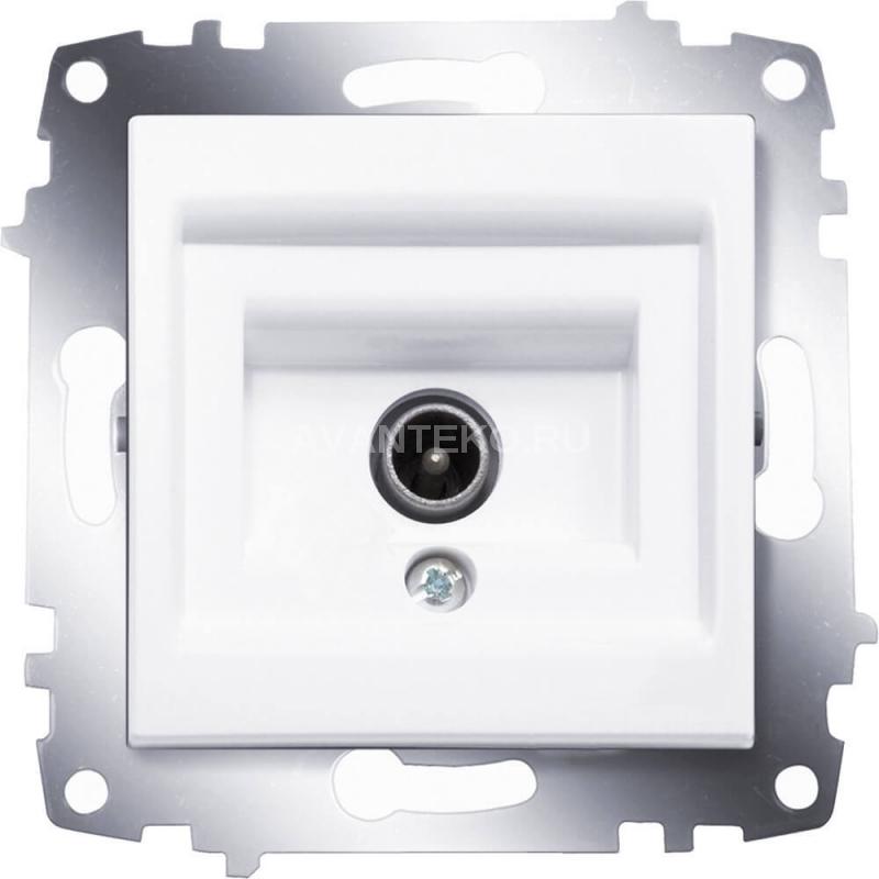 картинка Розетка TV оконечная Белая (кр упак 12шт) Cosmo от магазина Электротехника