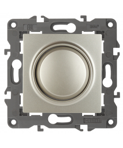 картинка Светорегулятор поворотно-нажимной 250-400Вт шампань Elegance Эра от магазина Электротехника