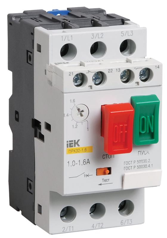 картинка Пускатель ПРК32-10 In=10A Ir=6-10A Ue 660В IEK от магазина Электротехника
