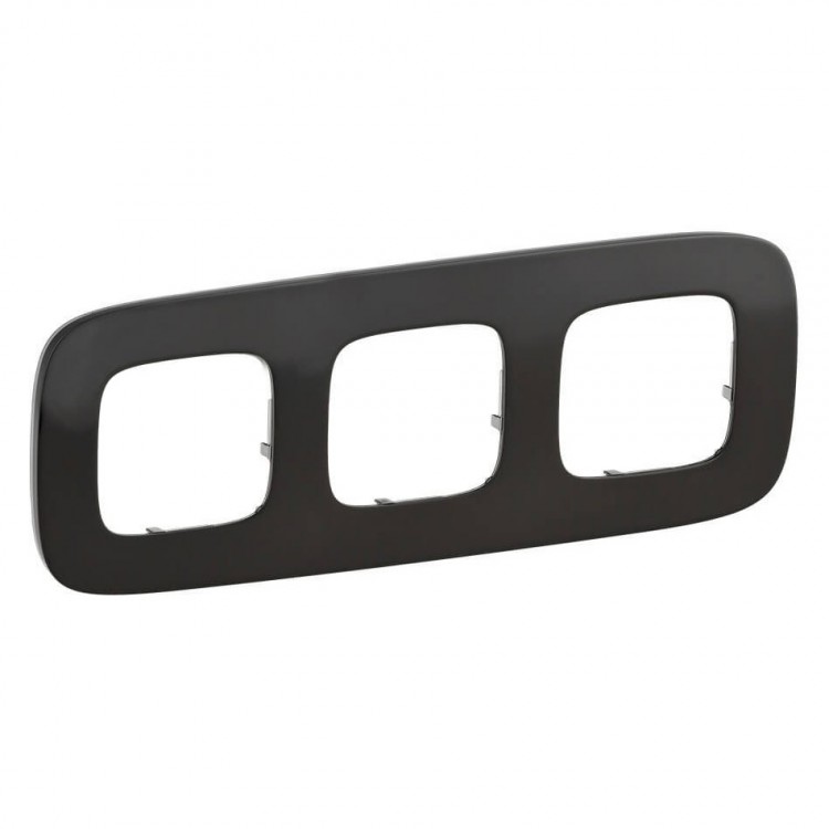 картинка Рамка 3-пост. универсальная Черная сталь Valena ALLURE от магазина Электротехника