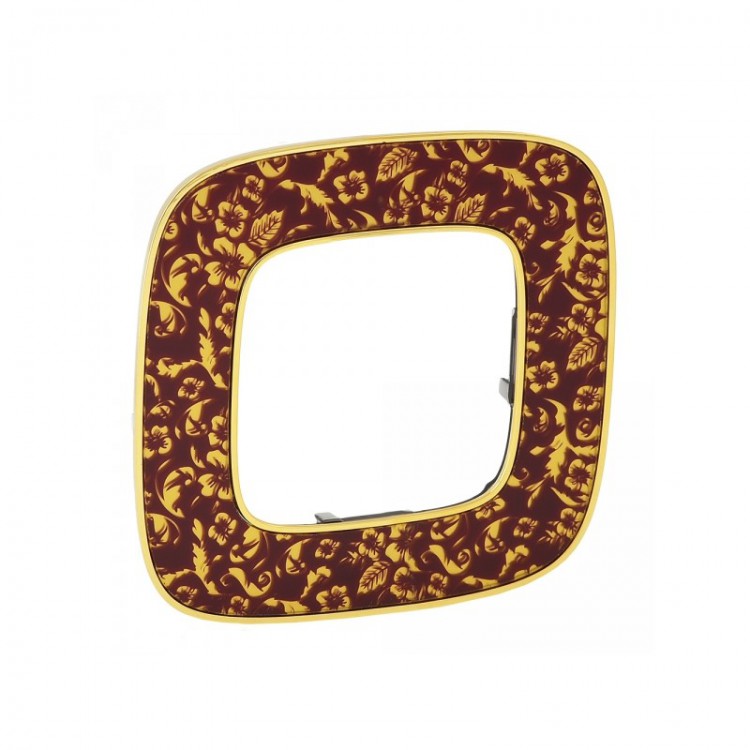 картинка Рамка 1-пост. универсальная Барокко пурпур Valena ALLURE от магазина Электротехника