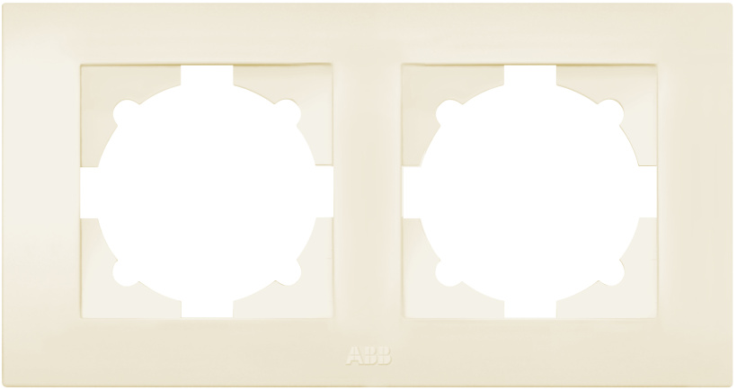 картинка Рамка 2-пост Крем(кр упак 12шт) Cosmo от магазина Электротехника