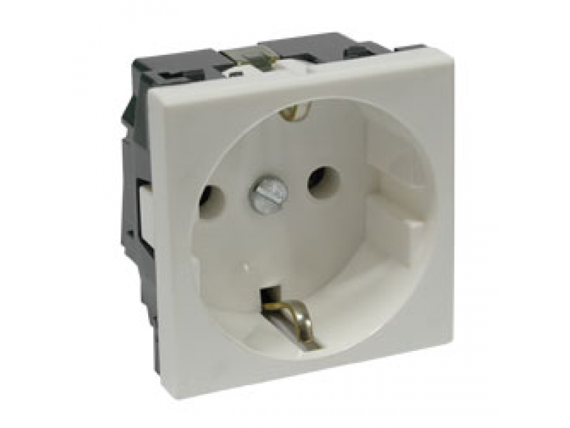 картинка Розетка 2 мод. 2Р+Е винт. клеммы Mosaic/Legrand от магазина Электротехника