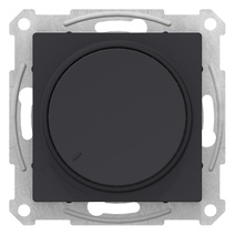 картинка Диммер поворотно-нажимной, 630Вт, карбон  ATLAS DESIGN от магазина Электротехника