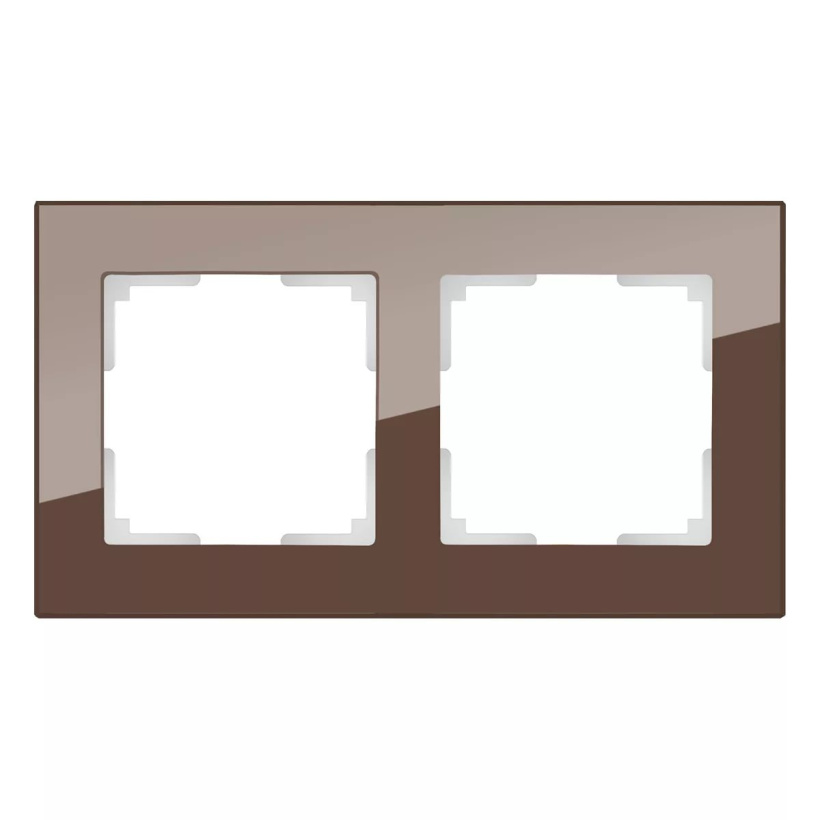 картинка Рамка 2-пост. мокко (стекло) Favorit  от магазина Электротехника