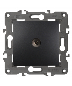 картинка Розетка TV одиночная антрацит Elegance Эра от магазина Электротехника