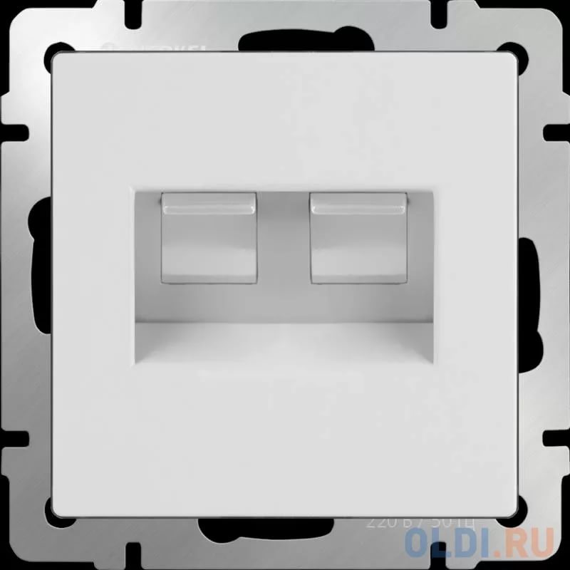 картинка Розетка 2-я RJ-45 СУ механизм белый Werkel  от магазина Электротехника
