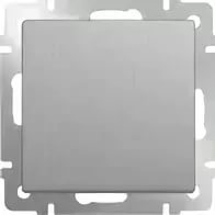 картинка Выключатель 1-кл. серебряный рифленый Werkel от магазина Электротехника