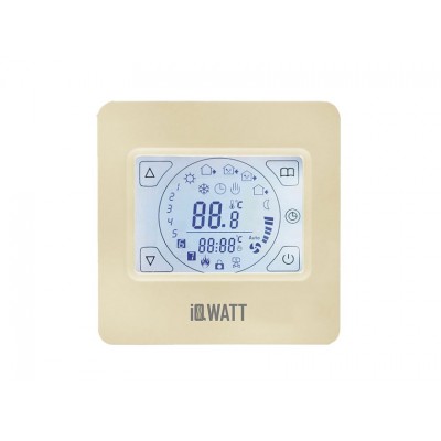 картинка Электронный программируемый терморегулятор IQ THERMOSTAT P слоновая кость от магазина Электротехника